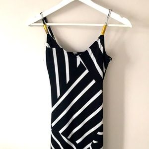 Maxi  black and white dress